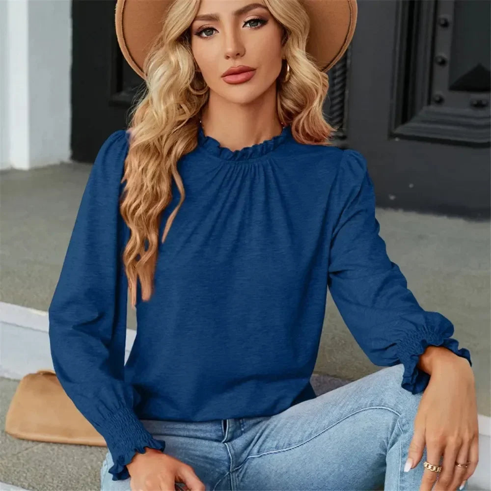 Women Long Sleeve Elegant Top