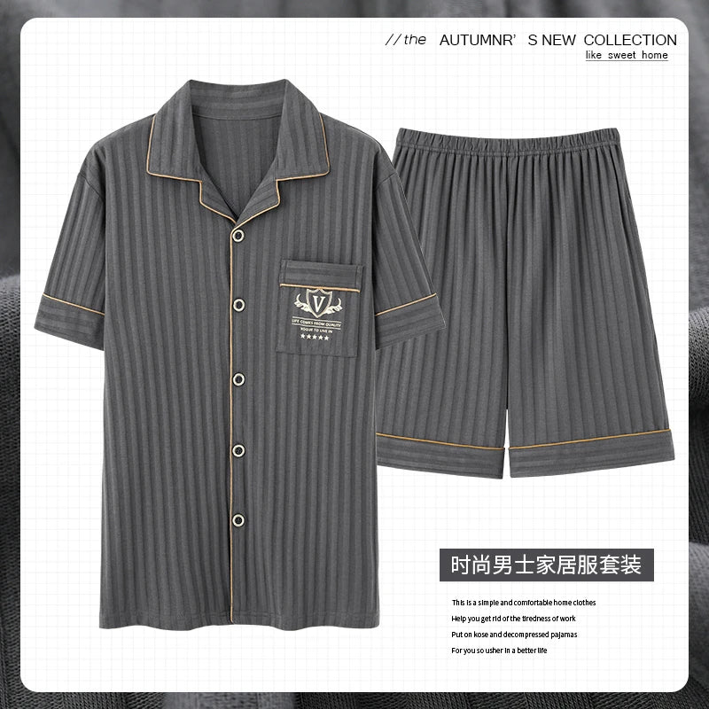 Luxury Knited Cotton Pajamas Set