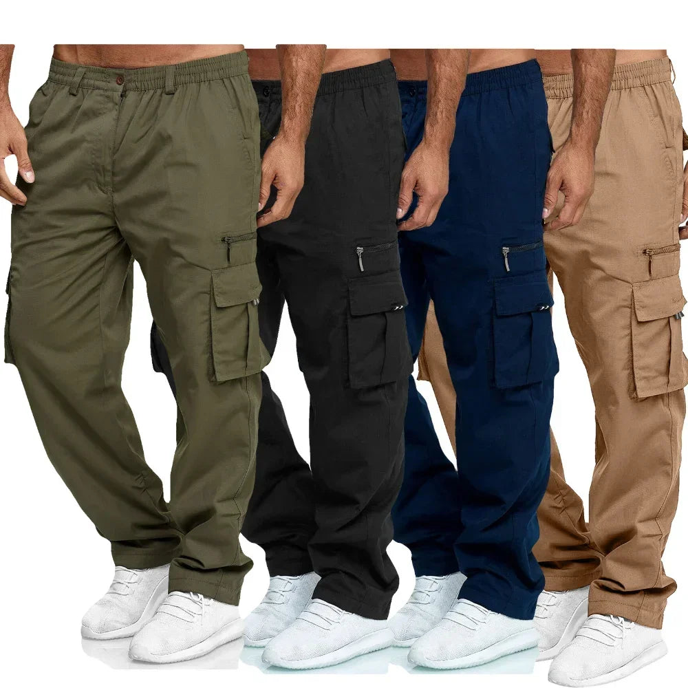 Elastic Multi-pocket Loose Pant