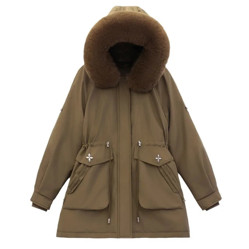 Female Parka Detachable Inner Jacket