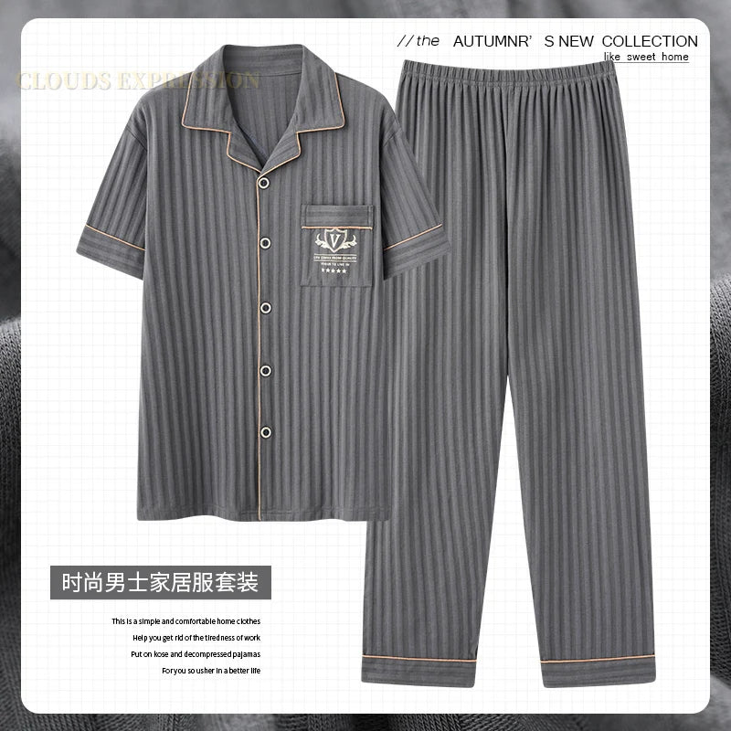 Luxury Knited Cotton Pajamas Set