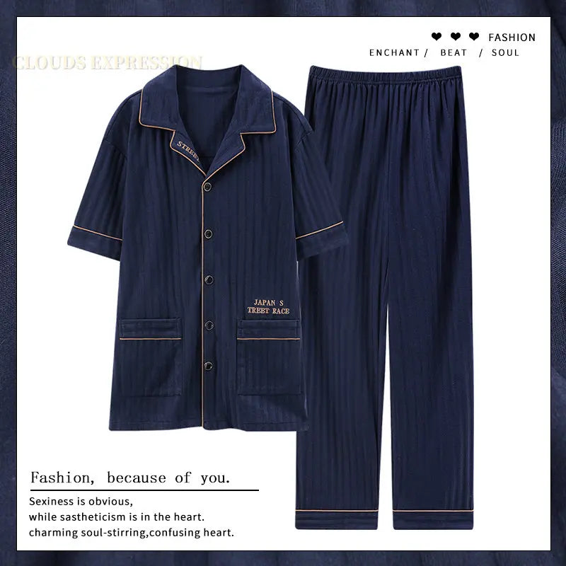 Luxury Knited Cotton Pajamas Set