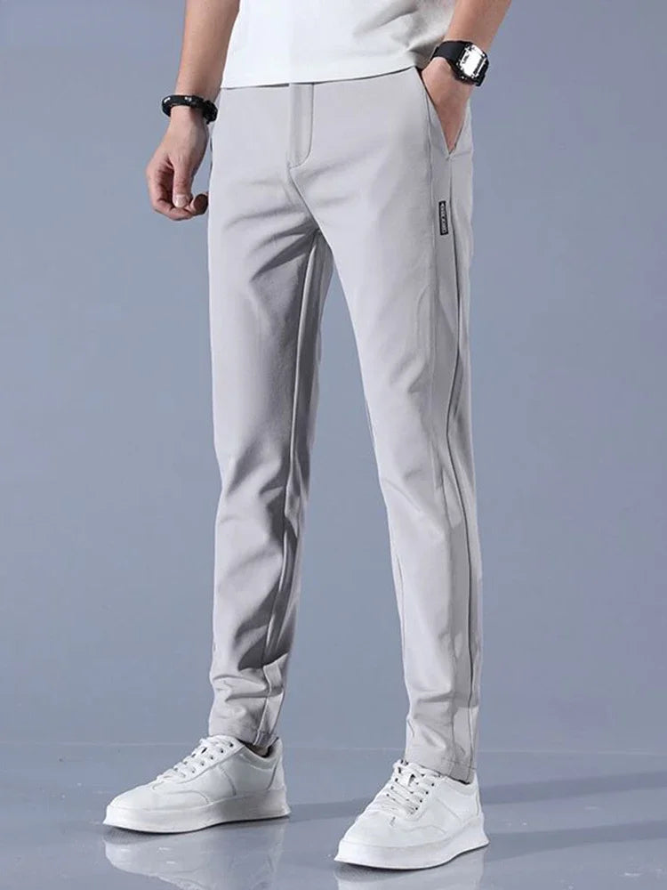 Men Summer Ice Silk Casual Pant