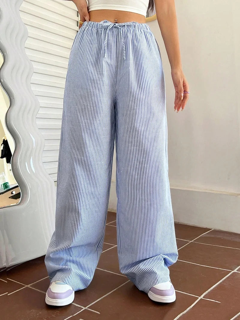 Women Striped Casual Pant