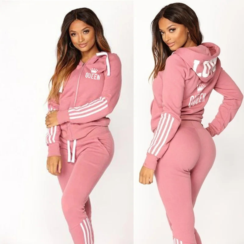 Letter Printed Sportswear Set